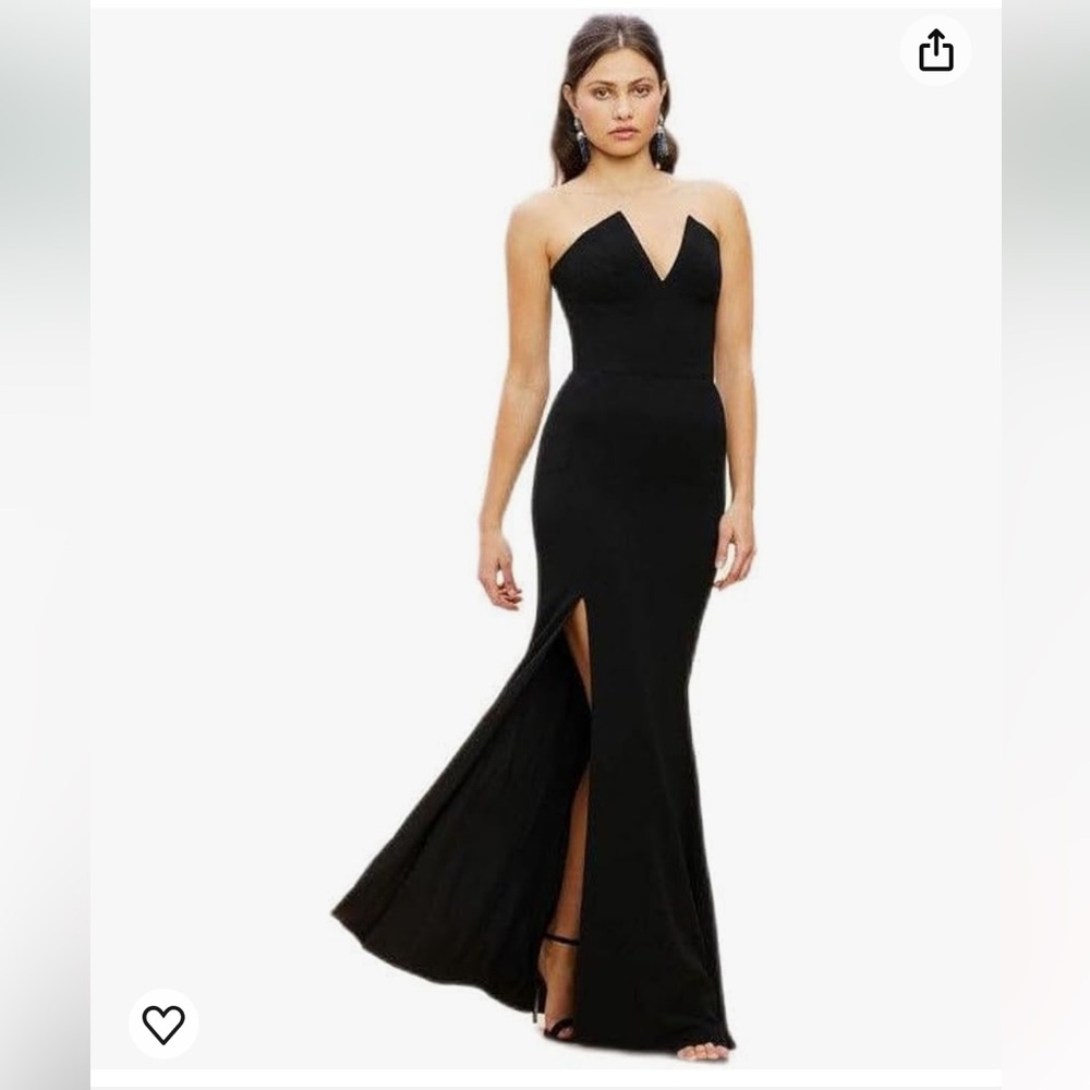 Dress the Population Women's Fernanda Mermaid Maxi Dress, Black Size, XXL NWT